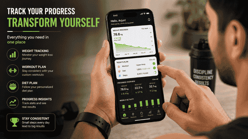 Structured home workout plan for fat loss