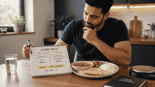 Calorie deficit diet plan in India is the best and most trusted way for fat loss