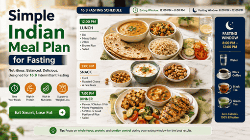 An Indian Meal Plan for 168 Fasting