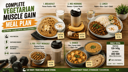 How a Vegetarian Muscle Gain Diet Plan Works