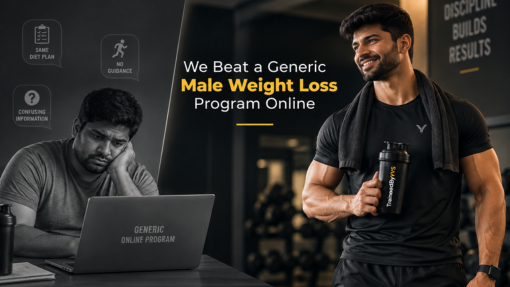 We Beat a Generic Male Weight Loss Program Online